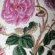 Impressive cracked earthenware vase with polychrome botanical decoration by Wong Lee, 1895, vintage.