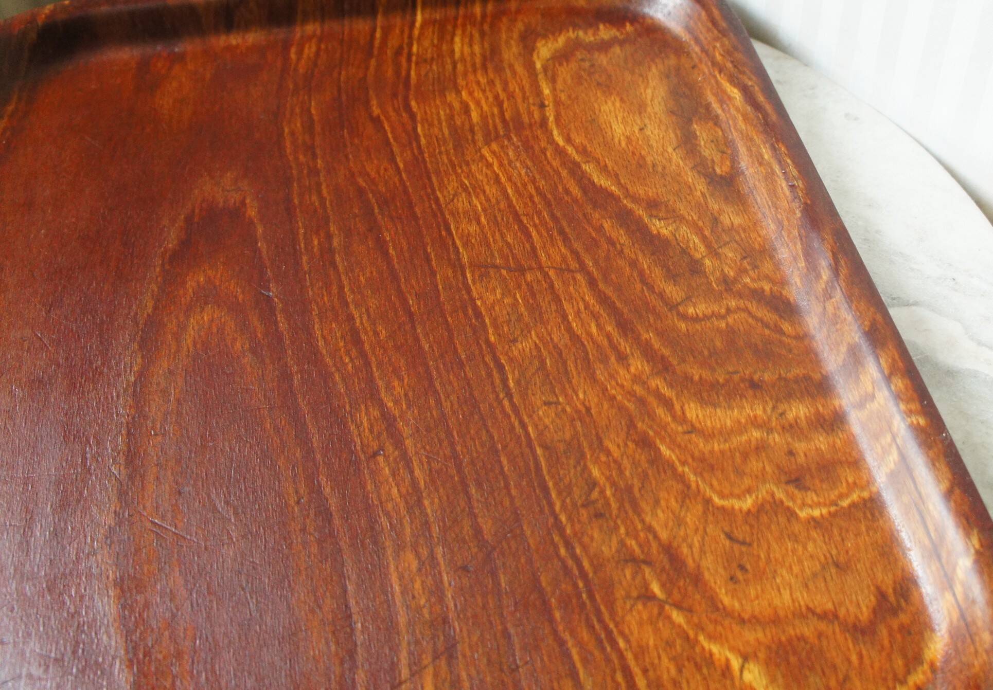 Molded wooden tray 1970