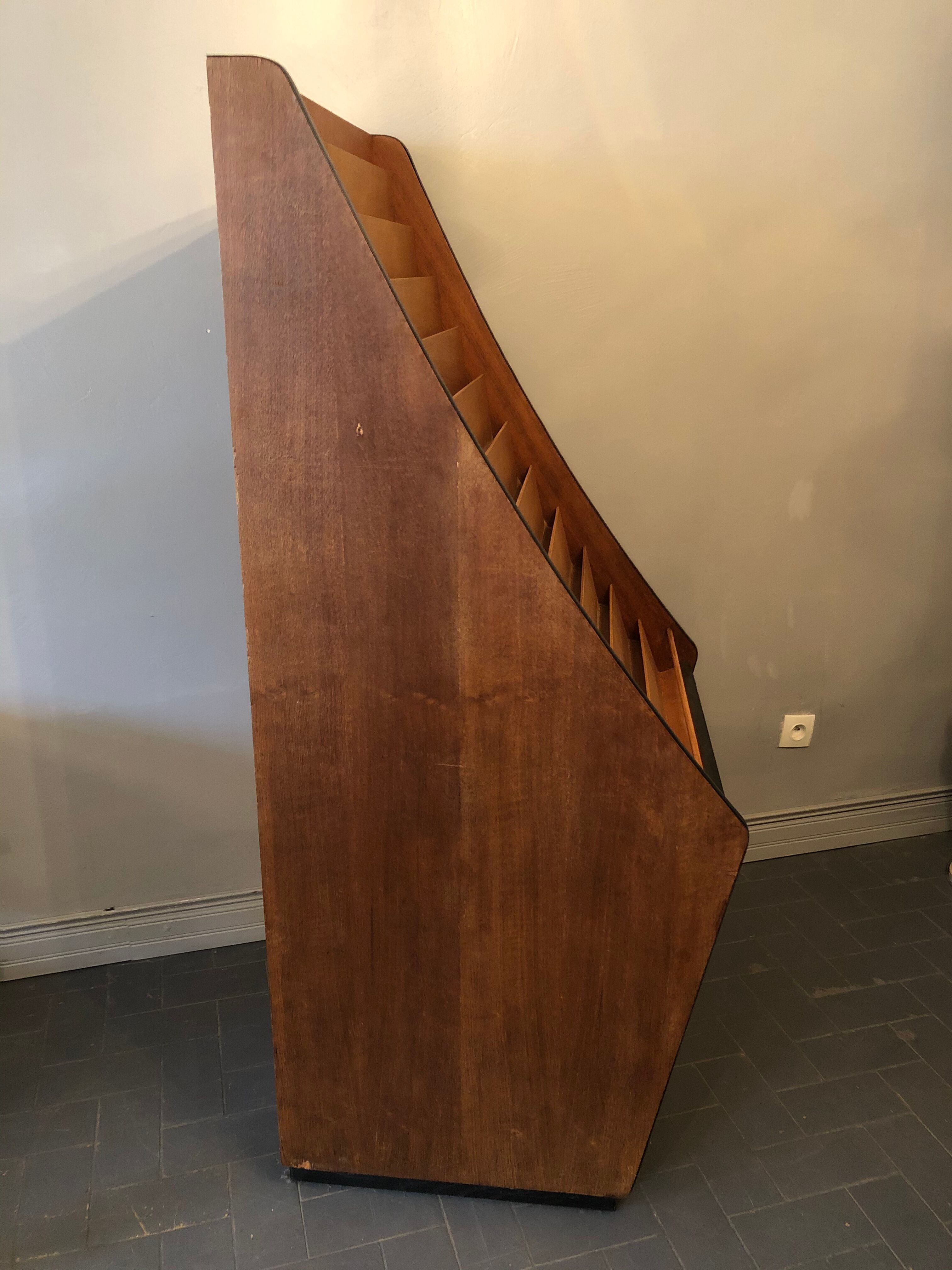 Vintage storage furniture, presentation counter