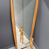 Miroir en bois, années 1960