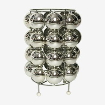 Lampe cinétique avec demi sphères pivotantes des années 70