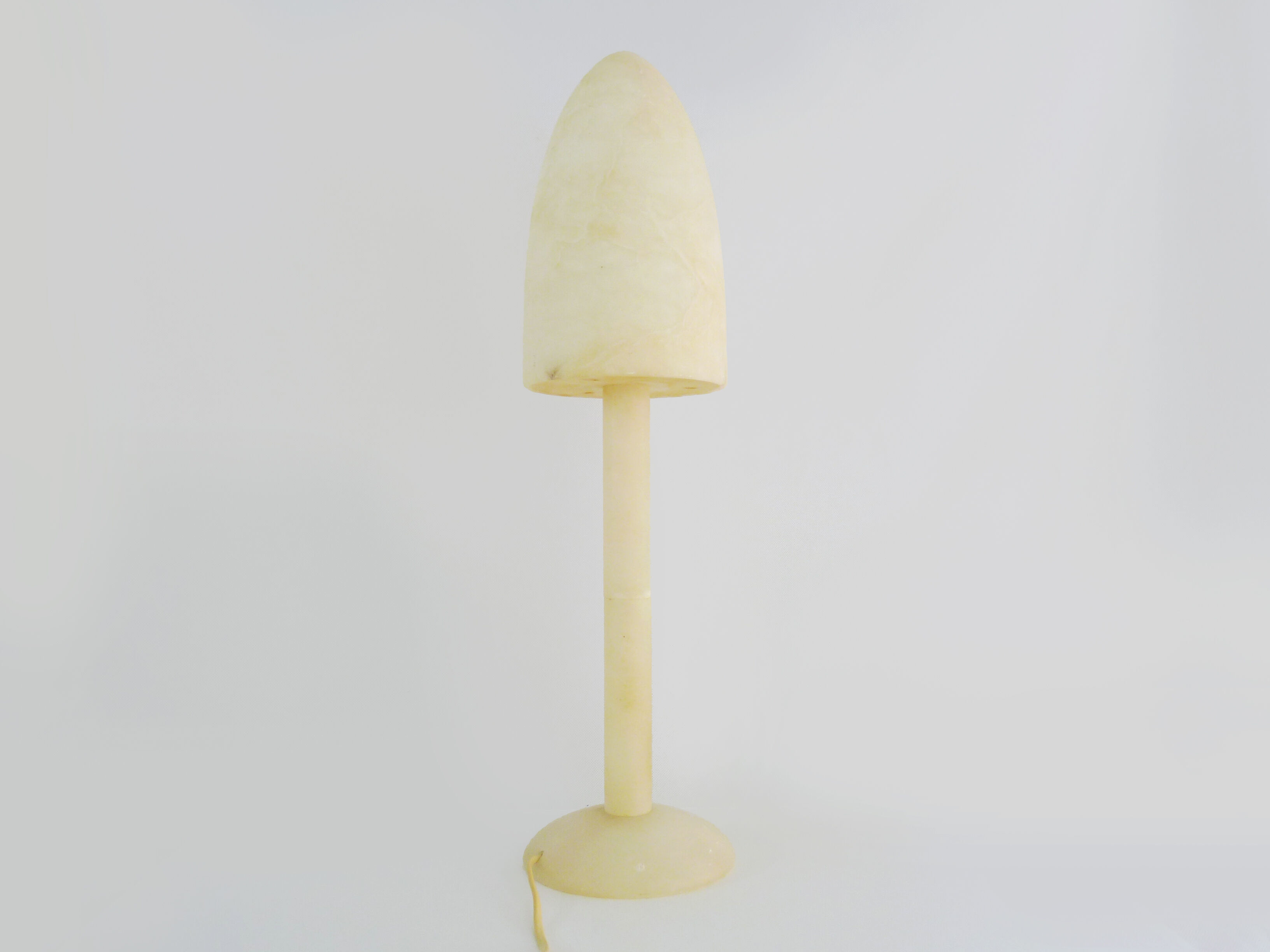 Mushroom lamp in Spanish alabaster A Pegasan Spain. Year 70