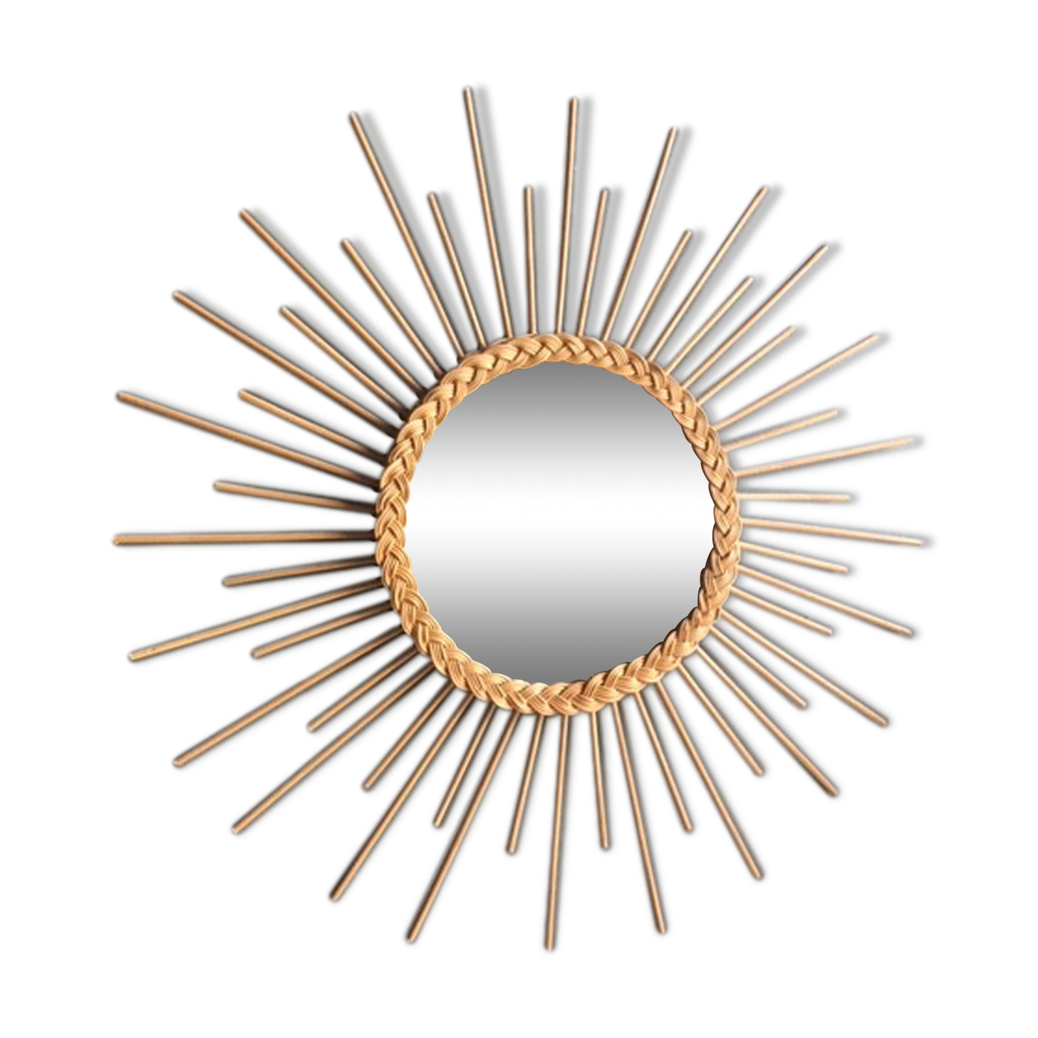 Mirror Sun rattan 62 X27