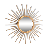 Miroir soleil rotin 62 X27cm