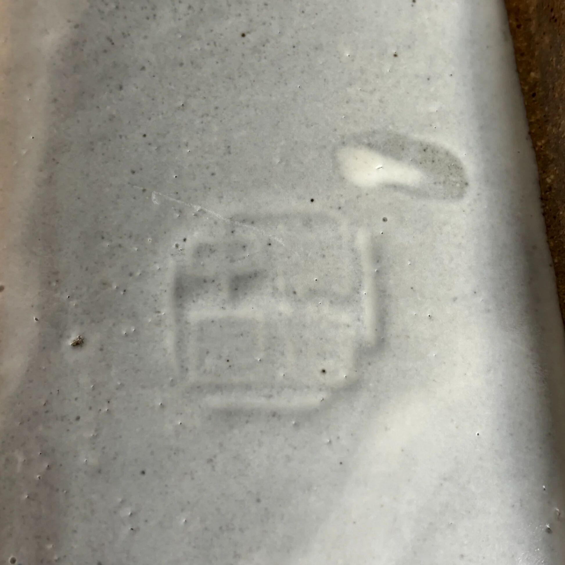 Pair of handmade ceramic sushi plates - Wabi-sabi