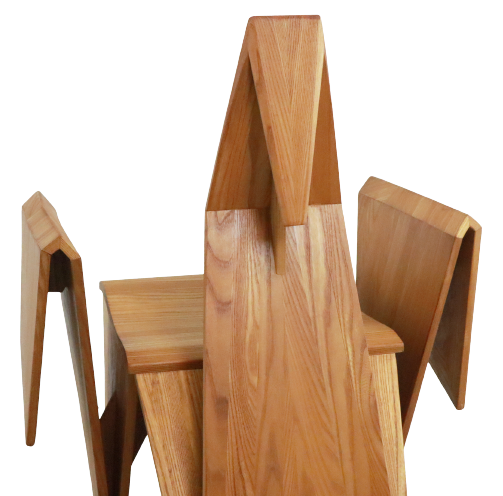 Sculptural rocking chair origami bird