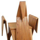 Sculptural rocking chair origami bird