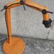 Articulated wooden lamp