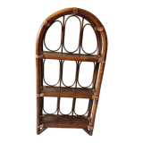 Vintage rattan shelf