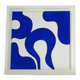Tableau abstrait bleu majorelle