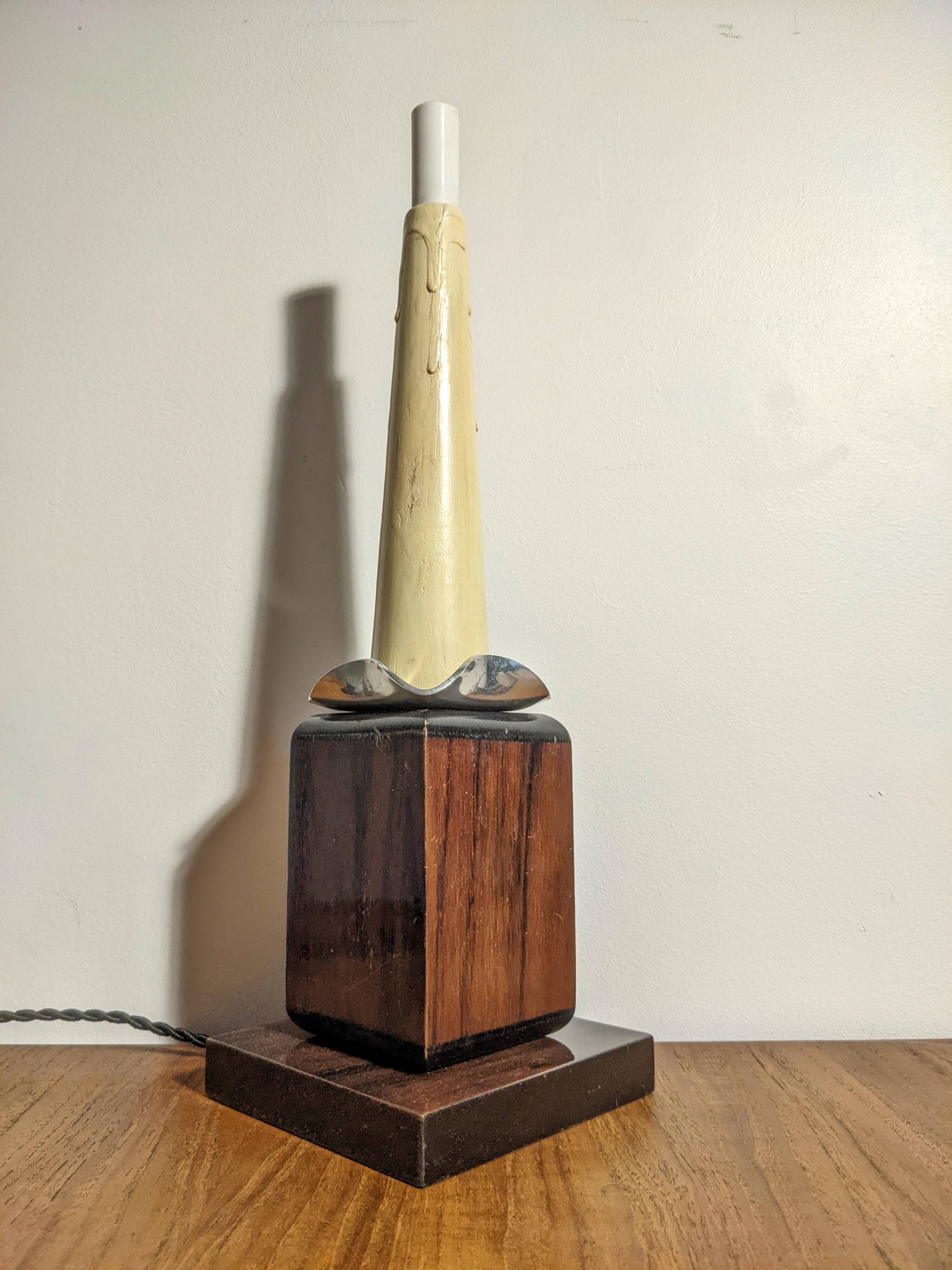 Two Art Deco night lights by Louis Prodhon 1930