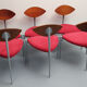 Ensemble de 6 chaises de salle à manger des années 1980