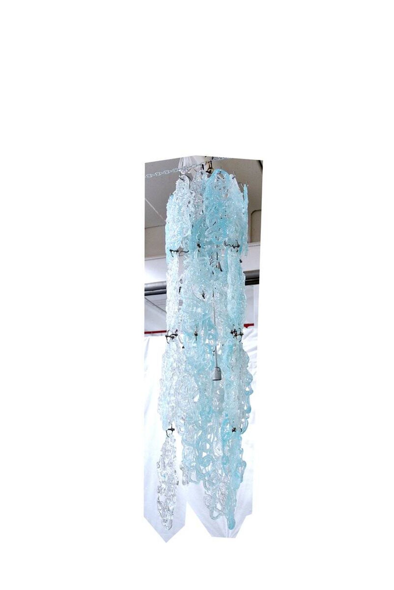Mid-Century Spider Pendant Lamp in Vistosi Crystal, 1950s