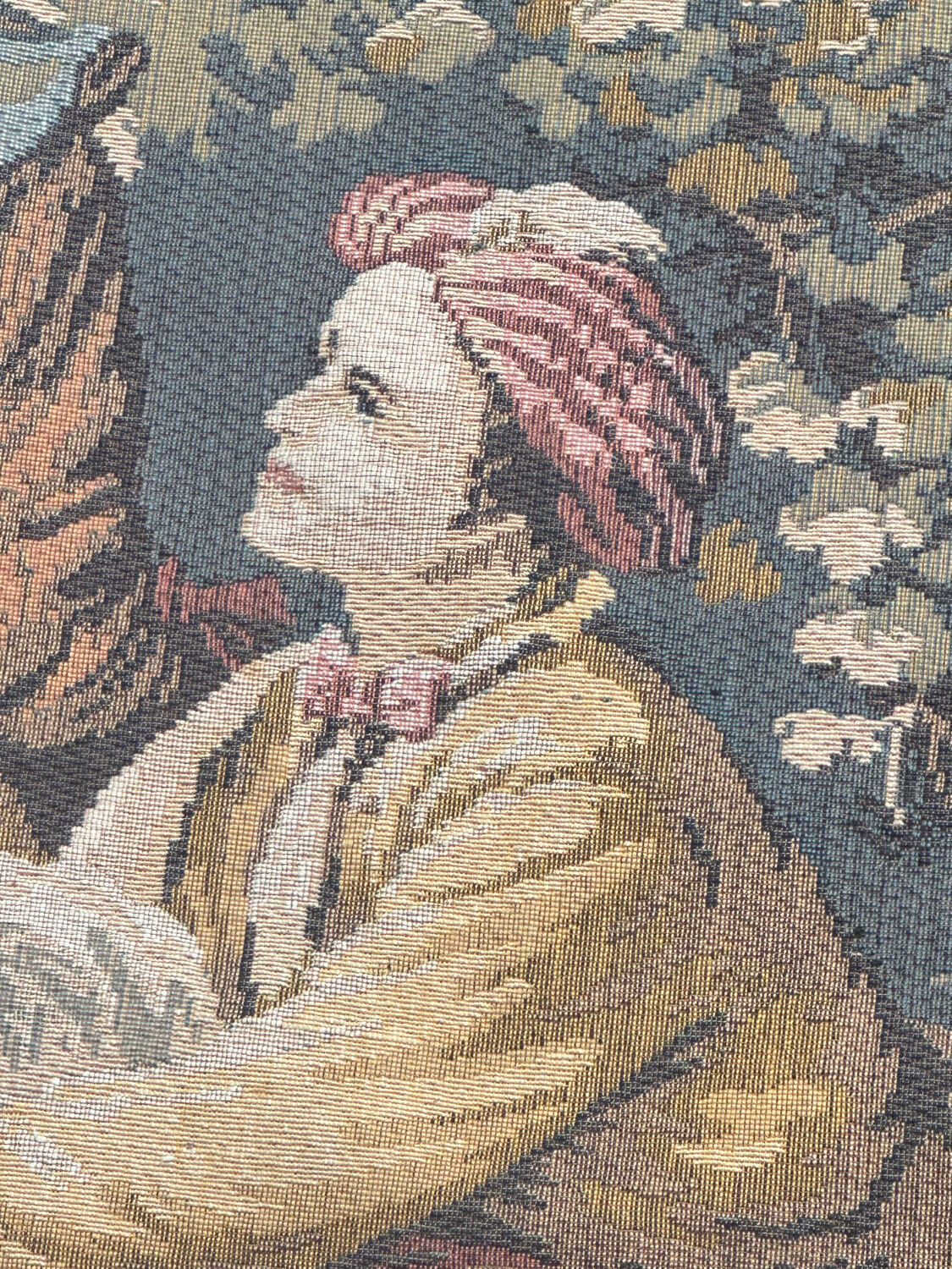 Vintage French Aubusson style jacquard tapestry