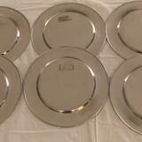 Set of 12 Stelton stainless steel under-plates