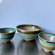 Lot of 3 scandinavian midcentury bowls in stoneware