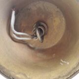 Bronze and glass pendant light