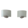 Pair of vintage wall lights, metal and frosted glass, France, 1970