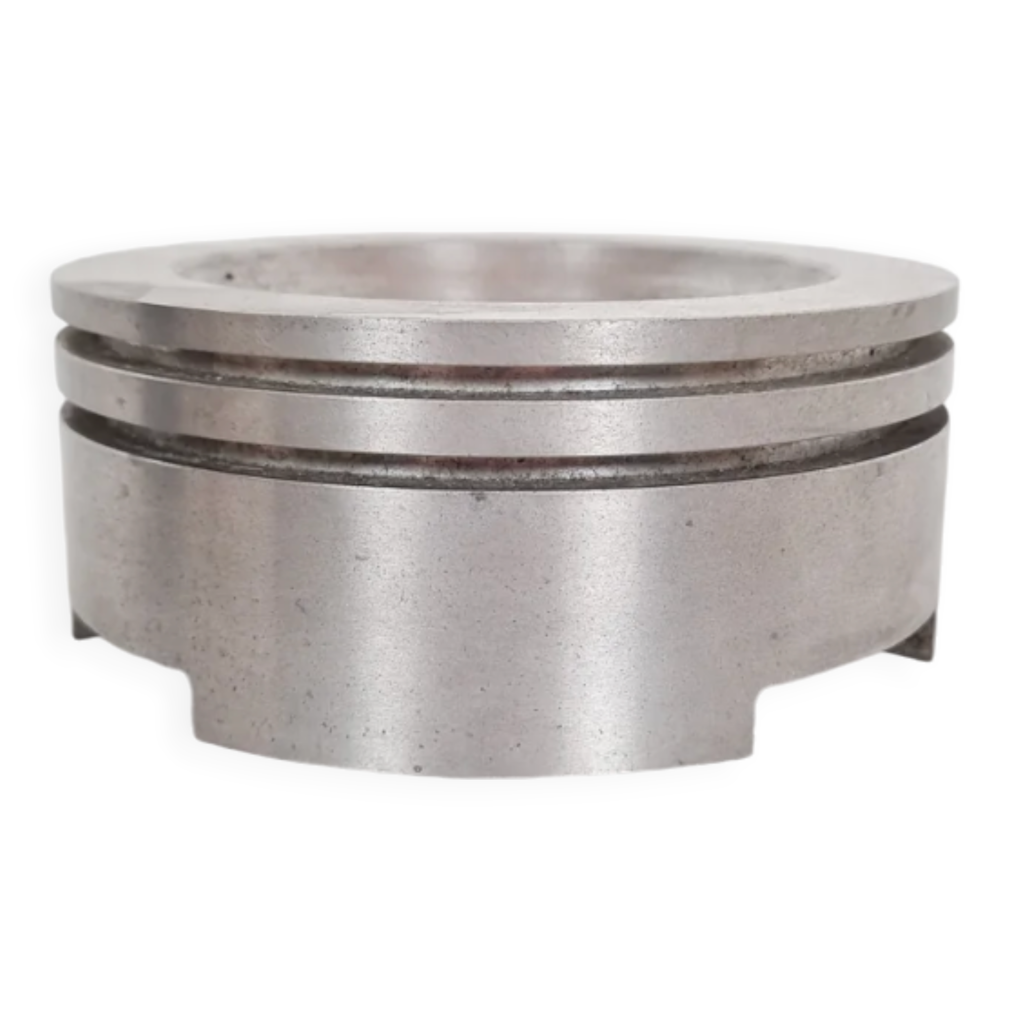 Brushed steel ashtray
