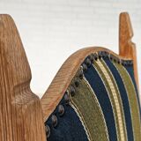 1970s, set 6 pcs of Danish dinning chairs, original good condition, furniture wool.