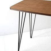 Table d'appoint vintage en formica et métal des années 1950