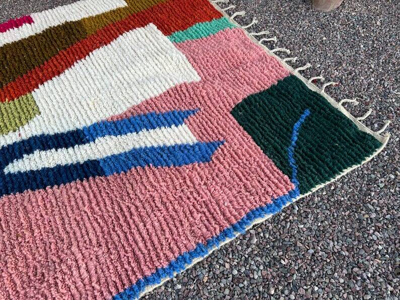 Natural wool rug 2/3 m