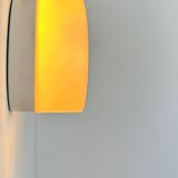 Pair of vintage porcelain and opaline wall lights, France 1970