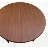 Danish round table by Oluf Th. Larsen Scandinavian teak vintage 1960