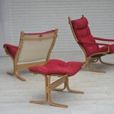 1970s, Norwegian design by Ingmar Relling, model "Siesta", set of 2 chairs.