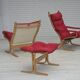 1970s, Norwegian design by Ingmar Relling, model "Siesta", set of 2 chairs.