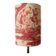 Red toile de Jouy lampshade