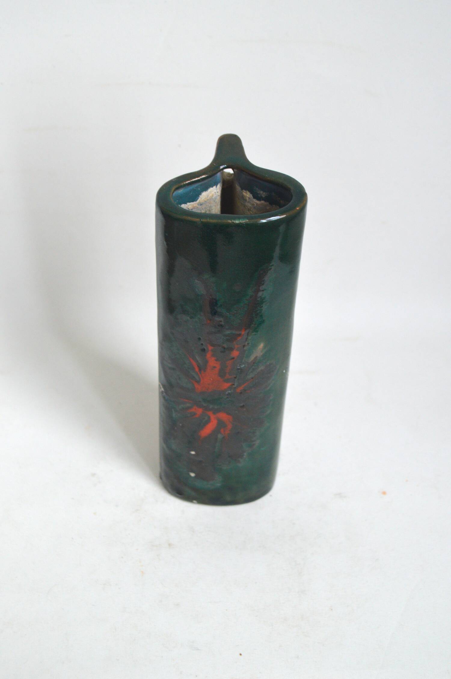 Green abstract vase