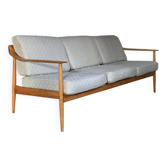 Wilhelm / Walter Knoll vintage 3-seater bench sofa