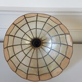 Mother-of-pearl and brass chandelier