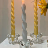 Reims glassworks candlesticks