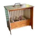 Wooden and steel bird cage