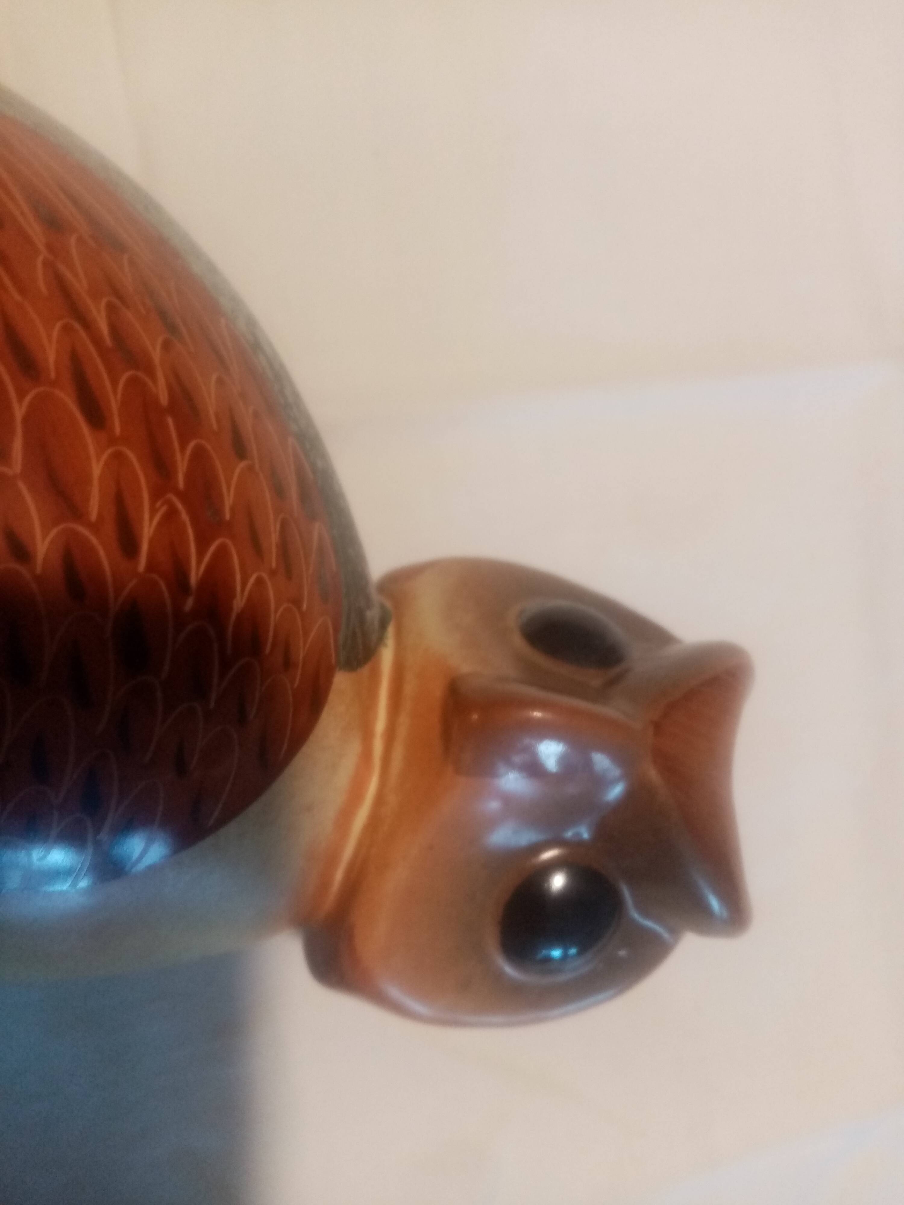 Beautiful ceramic owl from the 70s signed noelle