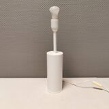 Classic table lamps in white lacquered metal from Danish Horn lighting 1980-90s.