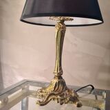 Bronze lamp rocaille style, 38x20, electricity to standard