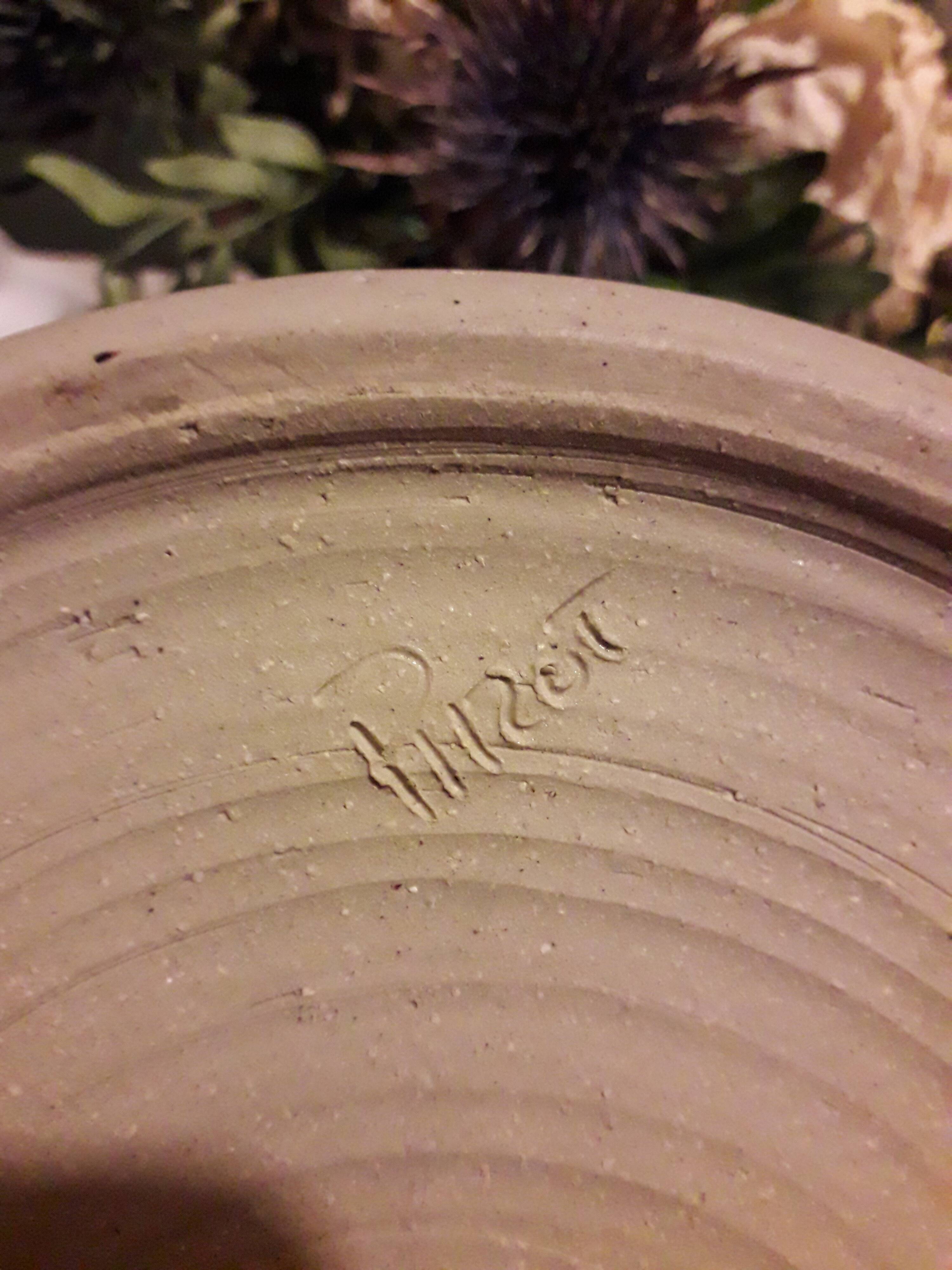 Ceramic teapot signed by the potter jean-luc pirot.