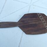 Antique art deco hand mirror in rosewood