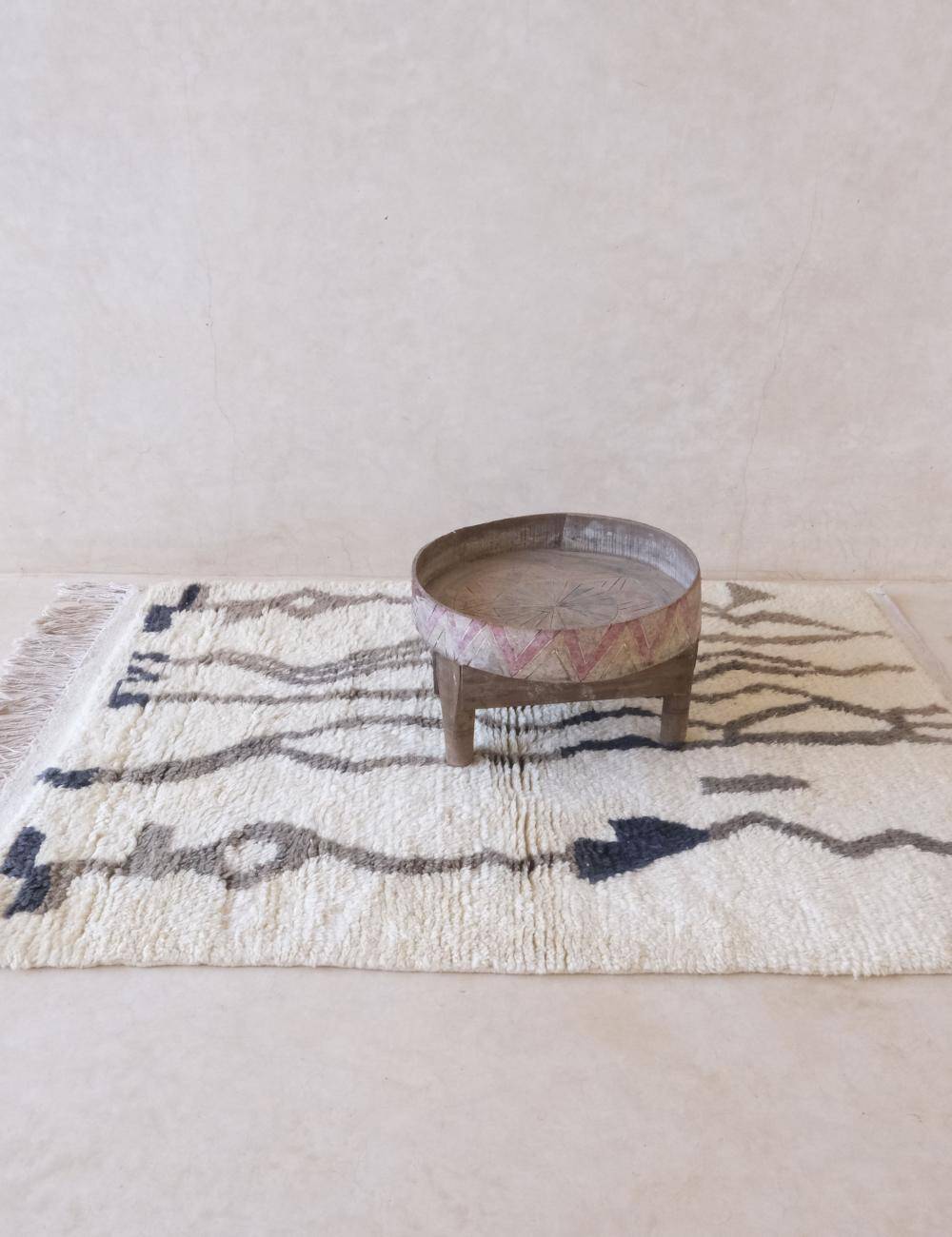 Small Beni Ouarain Rug - 147 x 106 cm