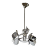 Chrome metal chandelier