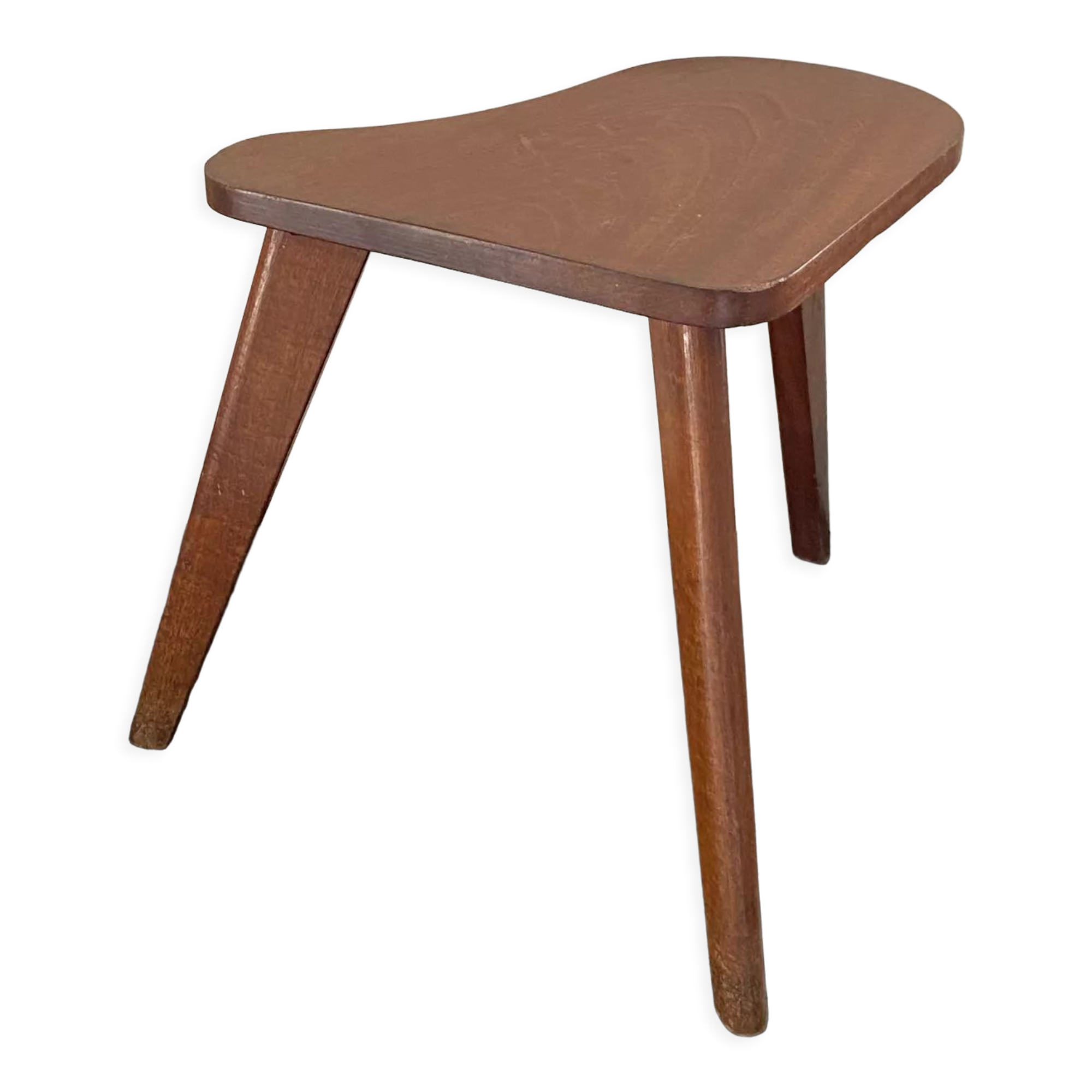 Tablette d’appoint tripode, bout de canapé 1950