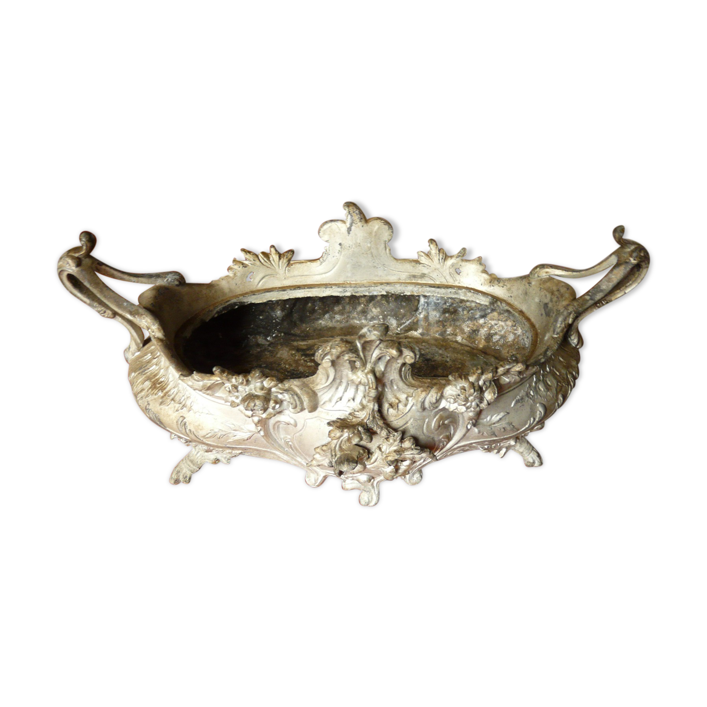 19th-century cast-iron planter