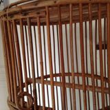 Round rattan wicker cage