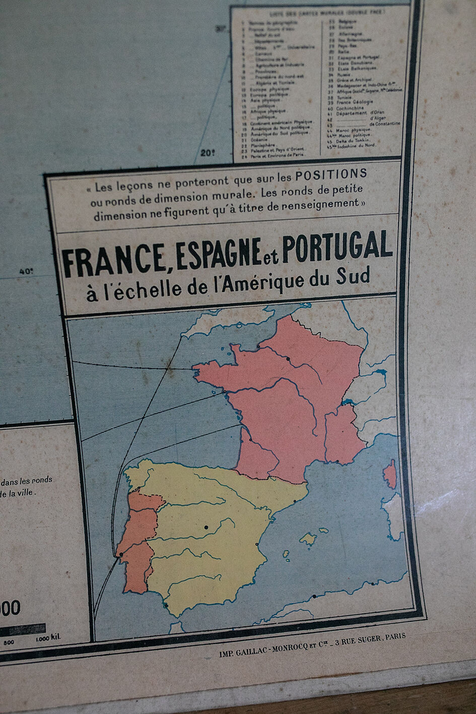La carte de géographie Amérique du Sud Armand Colin n°20