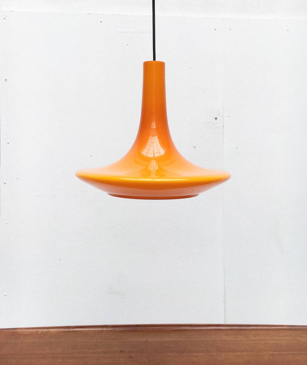 Mid-century glass tulip pendant by Peill & Putzler, 1960s