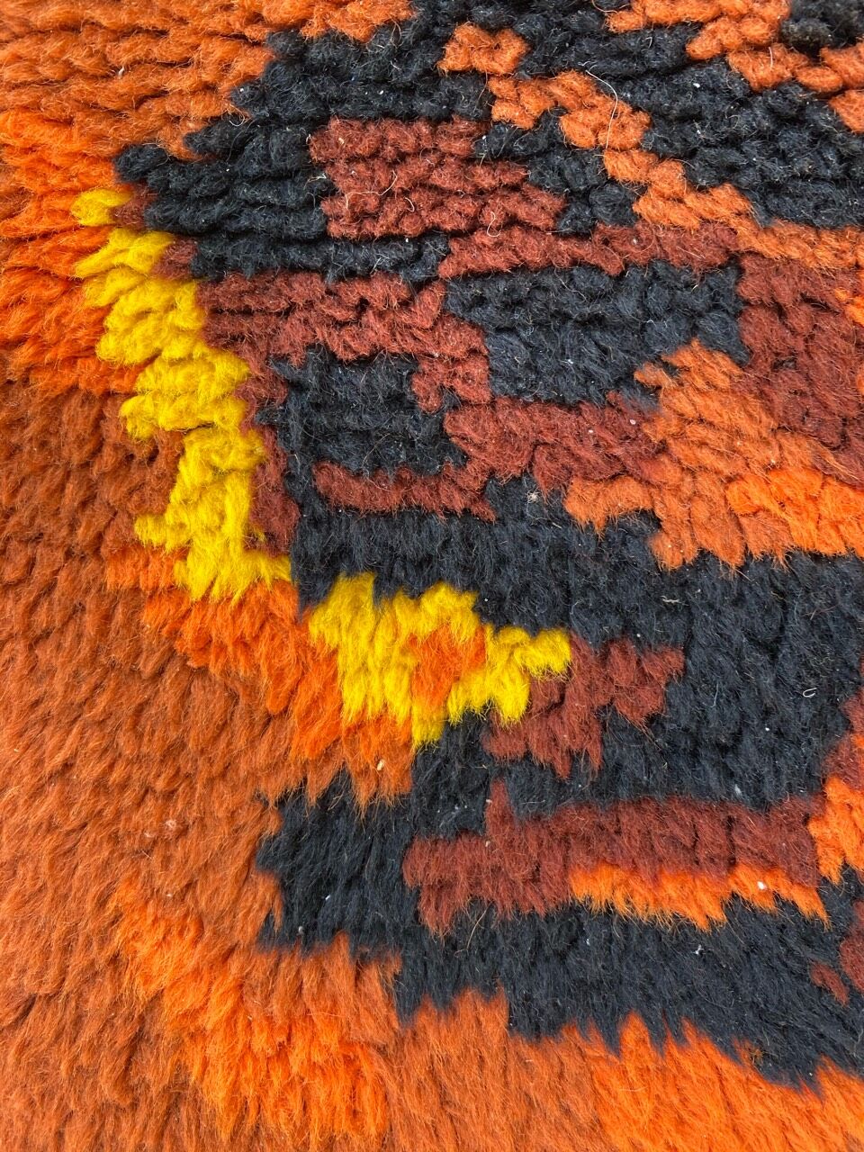 Tapis ancien français art déco 92x180 cm
