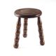 Beaded wooden tripod stool